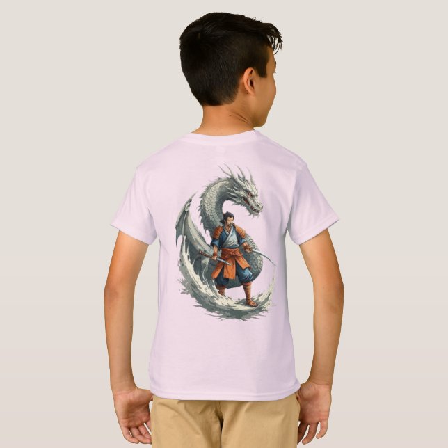 Camiseta La ira de los dragones: Los despertados de Samurai (Reverso completo)