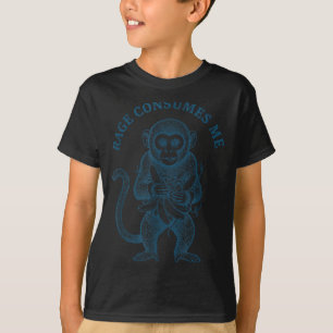 Camiseta La ira divertida del mono me consume