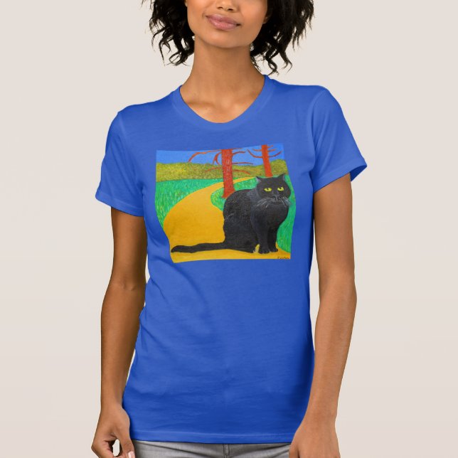 Camiseta La Irina el gato que sale de las maderas (Anverso)