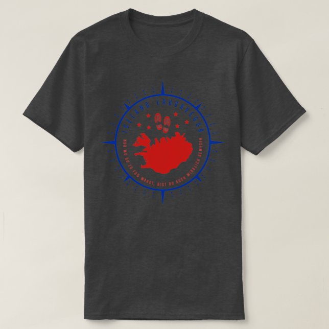 Camiseta La isla de Islandia Laugavegur Trekking Wanderung (Diseño del anverso)