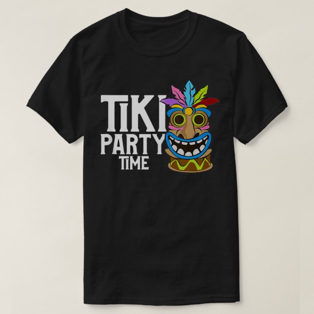 Camiseta La isla del tiempo del Fiesta tiki, adorable y dul (Diseño del anverso)
