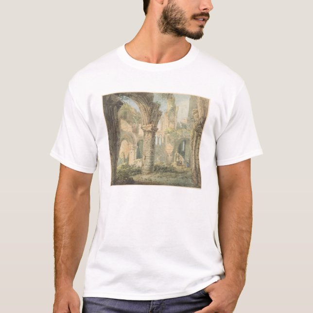 Camiseta La isla santa de St Cuthbert, 1797 (w/c sobre el (Anverso)