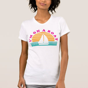 Camiseta La isla sola en un barco