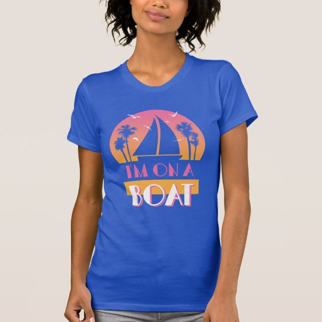 Camiseta La isla sola - estoy en un barco (Anverso)