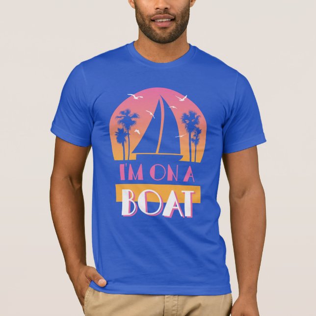 Camiseta La isla solitaria - Estoy en un barco (Anverso)
