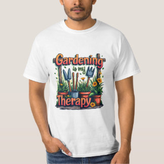 Camiseta La jardinería es mi terapia