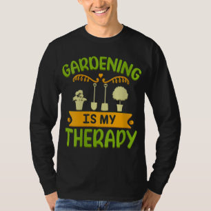 Camiseta La jardinería es mi terapia divertida jardinería