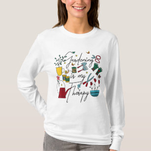Camiseta La Jardinería Es Mi Terapia Pero Plantaholic Plant