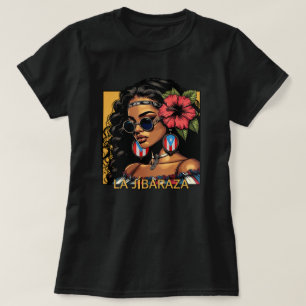Camiseta La Jibaraza 1 – Jíbara Puertorriqueña • Boricua