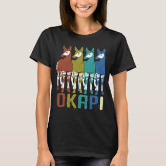 Camiseta La jirafa de la escuadra de la familia Okapi Color