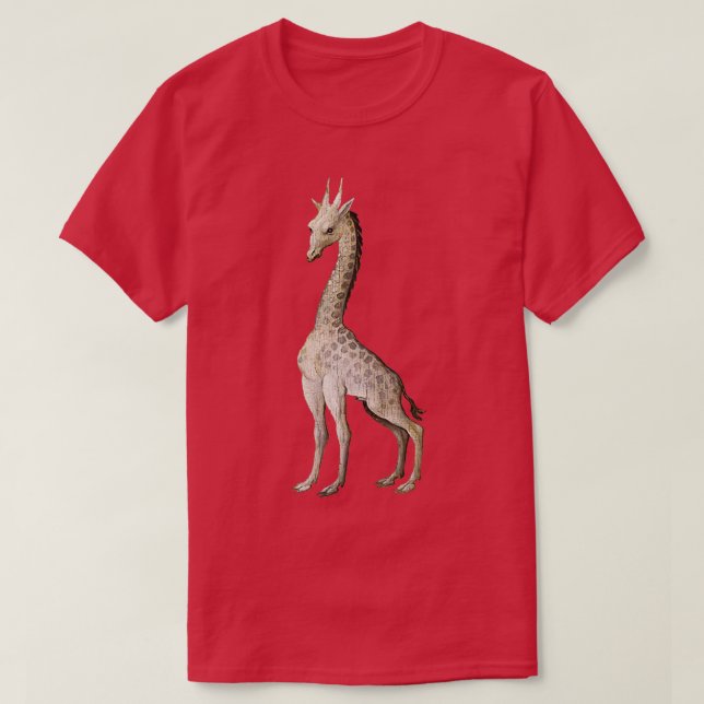 Camiseta La jirafa El Jardín de los Delights Jerome Bosch (Diseño del anverso)