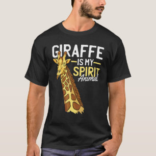 Camiseta La jirafa es mi espíritu el azote salvaje animal