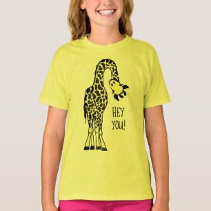 Camiseta la jirafa salvaje de la vida del giraff del diseñ