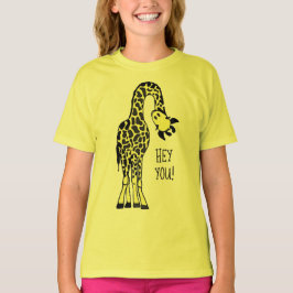 Camiseta la jirafa salvaje de la vida del giraff del diseño