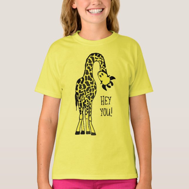 Camiseta la jirafa salvaje de la vida del giraff del diseño (Anverso)