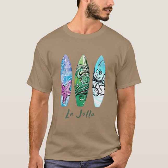 Camiseta La Jolla California Surfboards  (Anverso)
