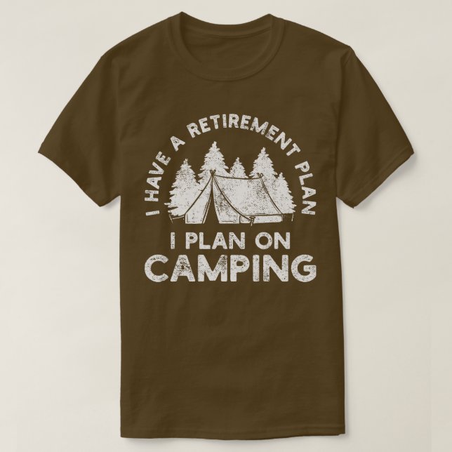 Camiseta La jubilación del Escultismo en Camping (Diseño del anverso)