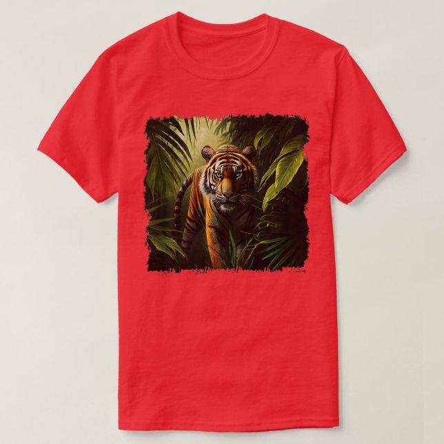 Camiseta La jungla de los tigres y el Safari salvaje me tig (Diseño del anverso)