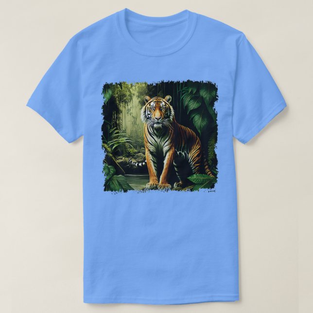 Camiseta La jungla de los tigres y el Safari salvaje me tig (Diseño del anverso)
