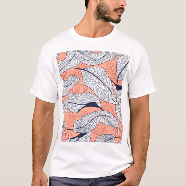Camiseta La jungla deja un patrón tropical impecable (Anverso)