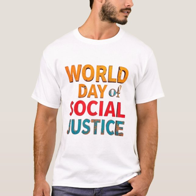 Camiseta La Justicia Social Encarna Los Principios De Igual (Anverso)