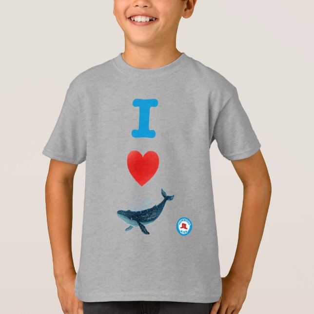 Camiseta La juventud de las ballenas del corazón (Anverso)