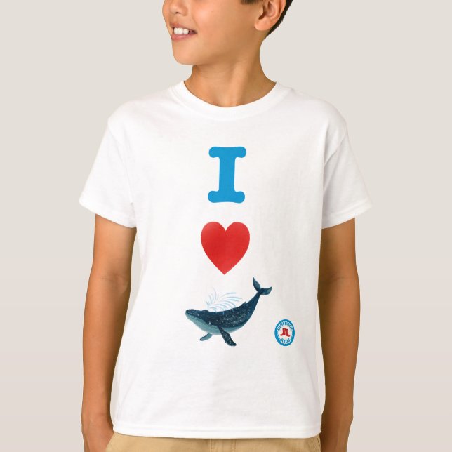 Camiseta La juventud de las ballenas del corazón (Anverso)