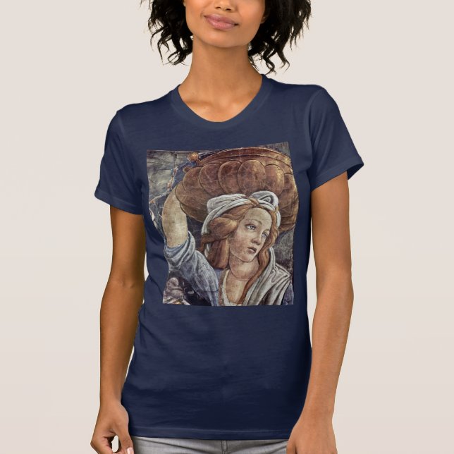 Camiseta La juventud de Moses, detalle de Botticelli Sandro (Anverso)