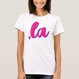 Camiseta ,la Kamala comma pronuncia texto rosa caliente con
