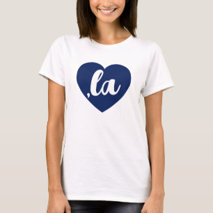 Camiseta ,la KAMALA texto demócrata azul corazón