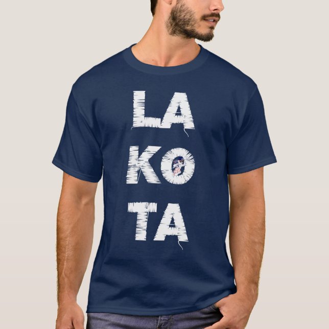 Camiseta la ko ta con un genial raider (Anverso)