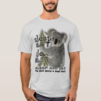 Camiseta La koala linda come y duerme