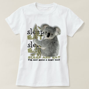 Camiseta La koala linda come y duerme