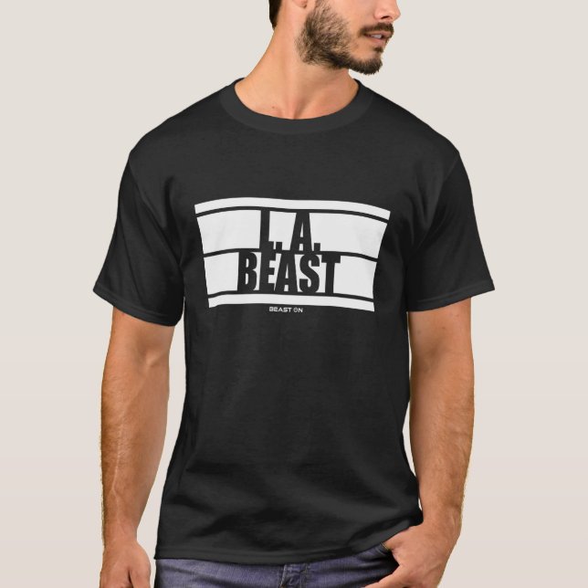 Camiseta La L A Bestia Atleta Bodybuilding Gym Fitne (Anverso)