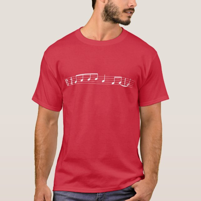 Camiseta La lamedura T, Clef de alto (camisa oscura, (Anverso)