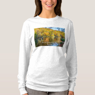 Camiseta La larga manga de las mujeres en la pesca de otoño