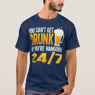 Camiseta La lata de cerveza no se puede emborrachar Resaca