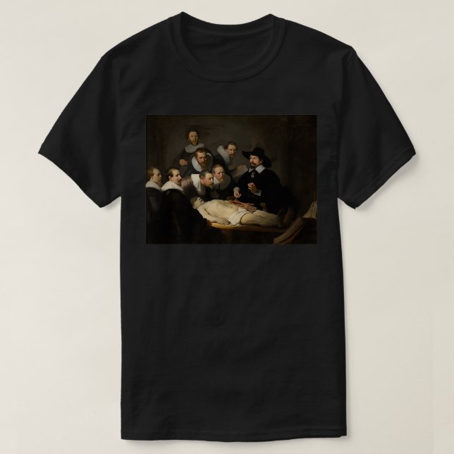 Camiseta La lección de anatomía del Dr. Rembrandt van Rijn (Diseño del anverso)
