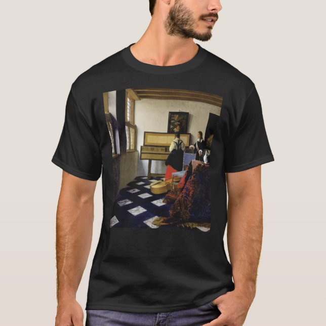 Camiseta La lección de música (1665) - Johannes Vermeer Cla (Anverso)