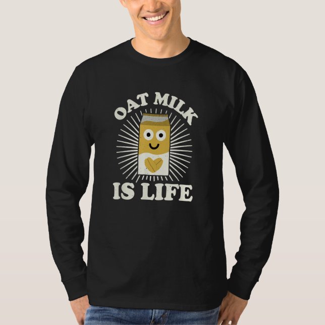 Camiseta La leche de avena es vida - Amantes de la leche de (Anverso)