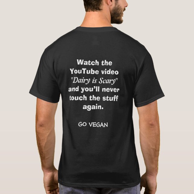 Camiseta La lechería es asustadiza (Reverso)