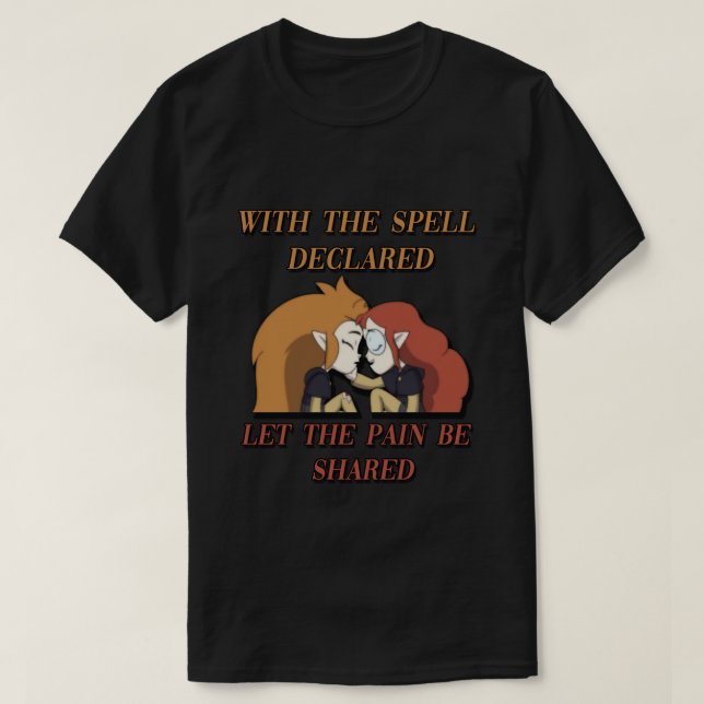 Camiseta La lechuza Eda y Lilith 1 (Diseño del anverso)