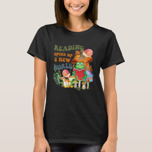 Camiseta La Lectura Abre Una Nueva Enseñanza Bibliotecaria