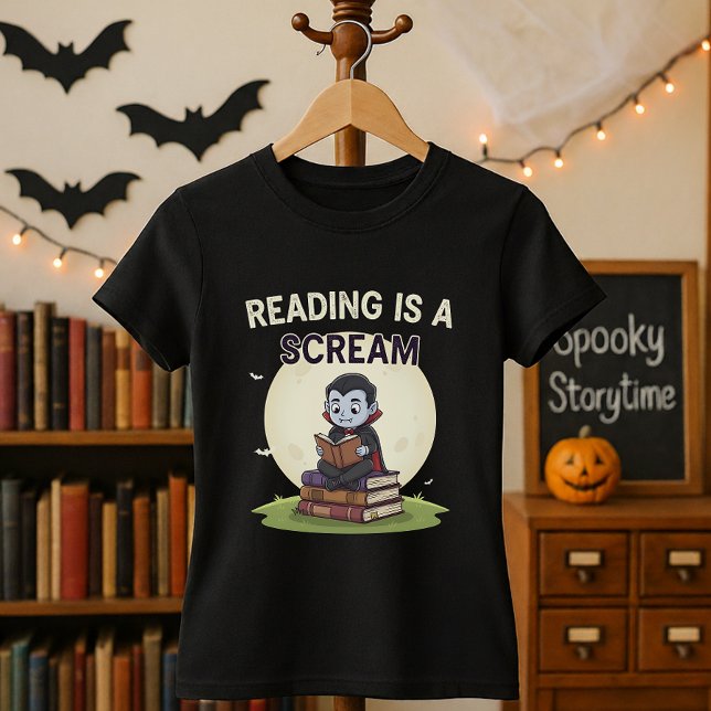 Camiseta La Lectura Bibliotecaria De Halloween Es Un Grito (Subido por el creador)