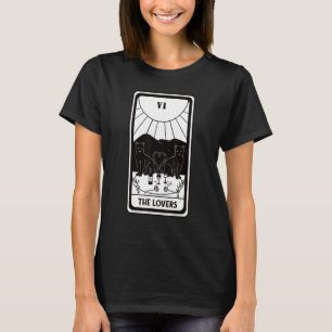 Camiseta La lectura de la telonera de la tarjeta Cat Tarot