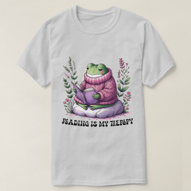 Camiseta La lectura de rangos es mi terapia (Diseño del anverso)