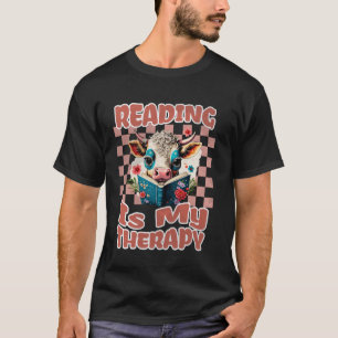 Camiseta La lectura de vaca es mi amante de animales de lib