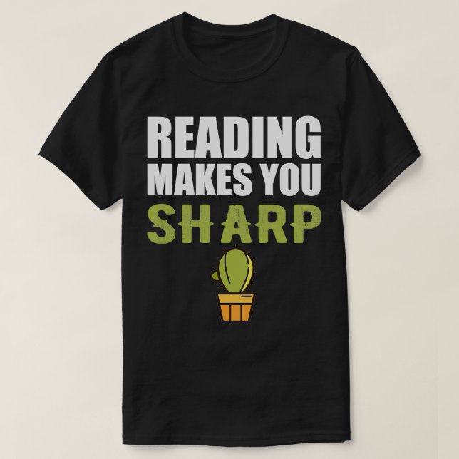 Camiseta La lectura del lector te hace más agudo (Diseño del anverso)