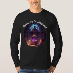 Camiseta La lectura es bibliotecaria maga gusano de libro p