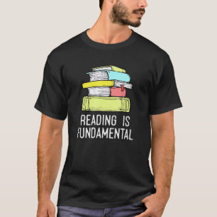 Camiseta La lectura es fundamental profesor lector de libro